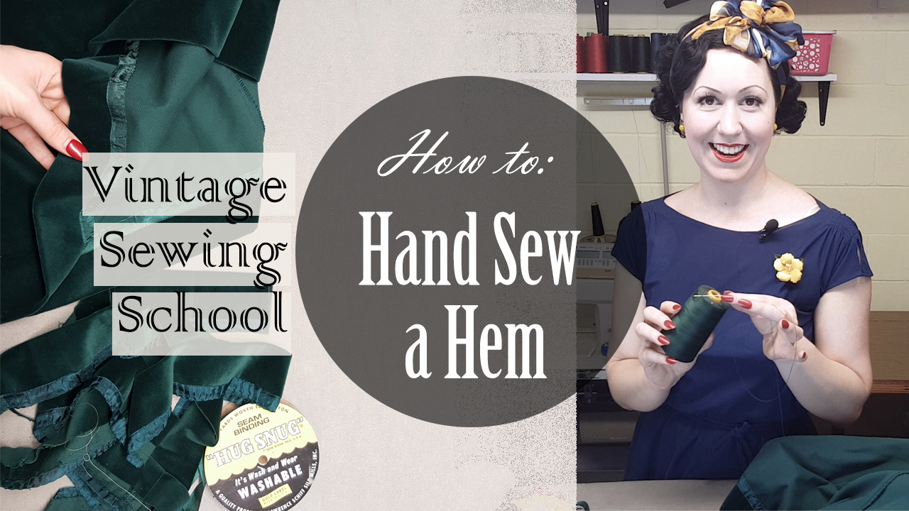 How to Hand Sew a Hem on a Vintage Dress  Vintage Fashion House